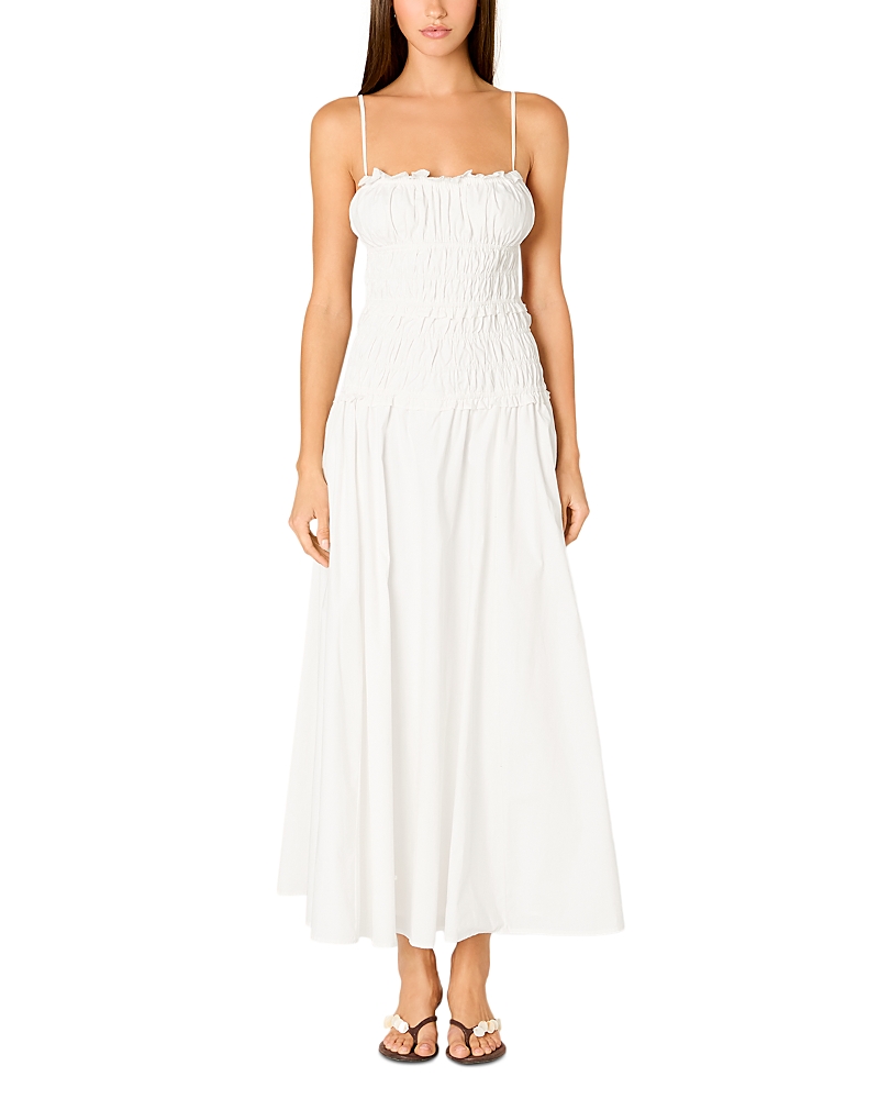 Nia Dante Sleeveless Ruched Maxi Dress