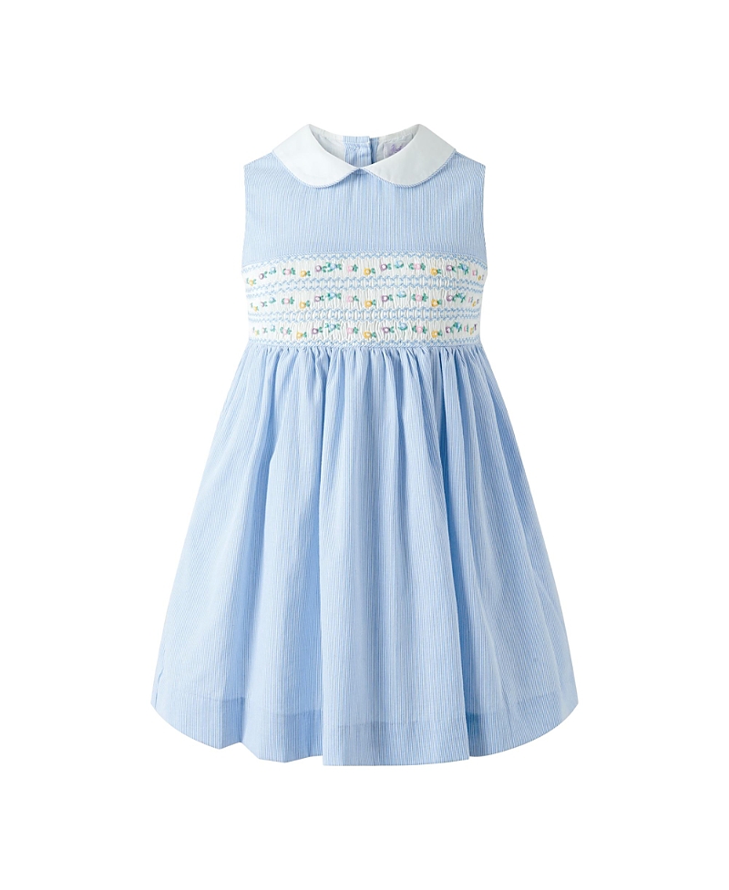Rachel Riley Girls' Stripe Smocked Dress - Little Kid, Big Kid