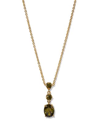 Maiden Cubic Zirconia Pendant Necklace, 16-18"