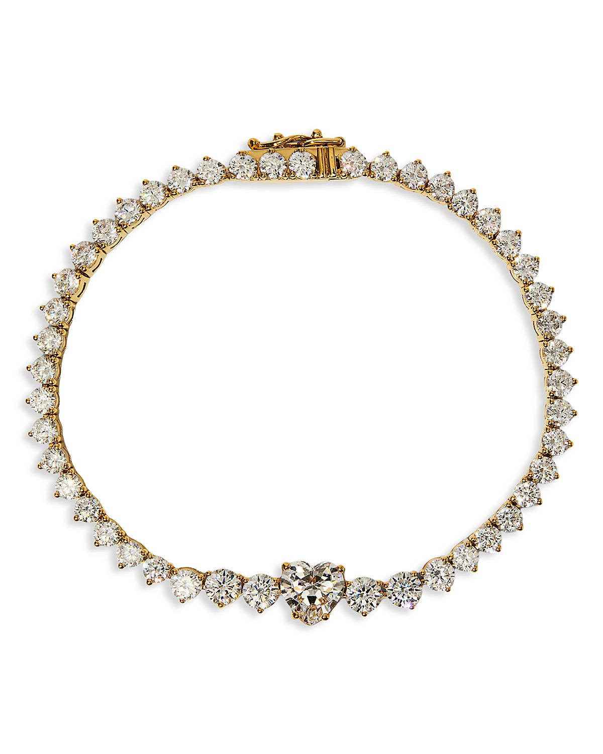 Nadri Astrid Cubic Zirconia Heart Tennis Bracelet