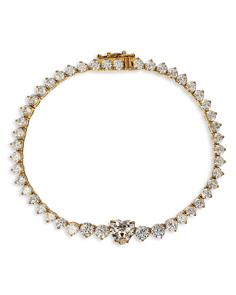 Nadri Astrid Cubic Zirconia Heart Tennis Bracelet