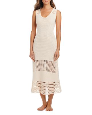 Long Crochet Dress Swim Cover-Up