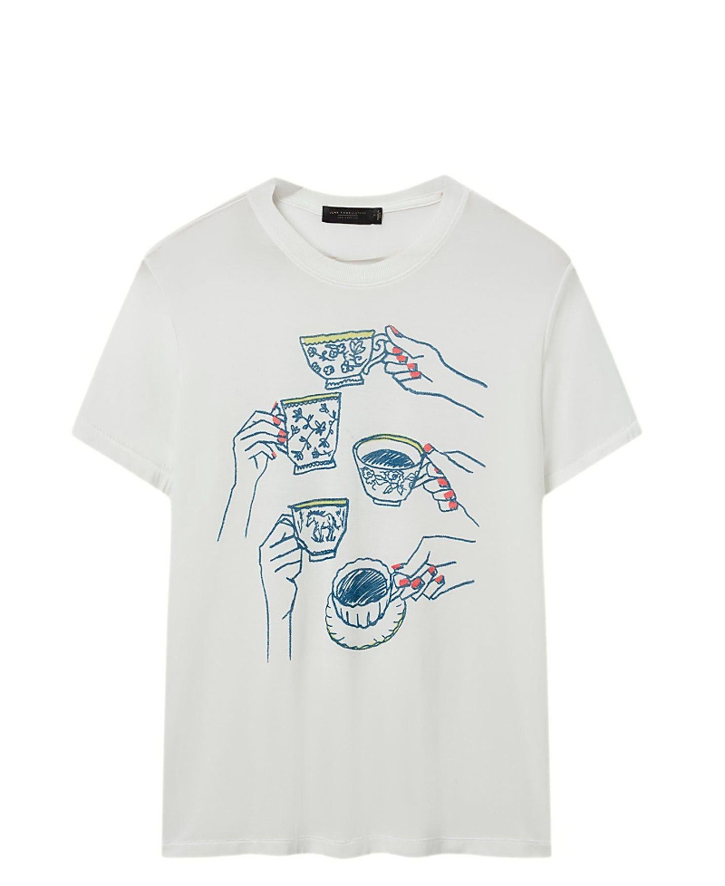 Junk Food Clothing Women's Tea Party Vintage Tissue Tee