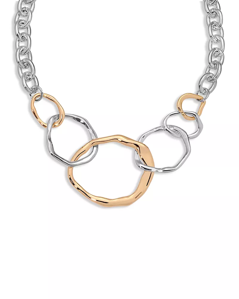 Ettika Interlocking Golden Chain Necklace, 15