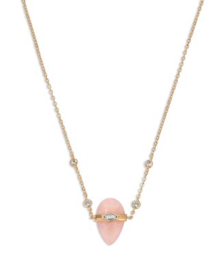Ettika Solstice Pave & Stone Pendant Necklace, 14