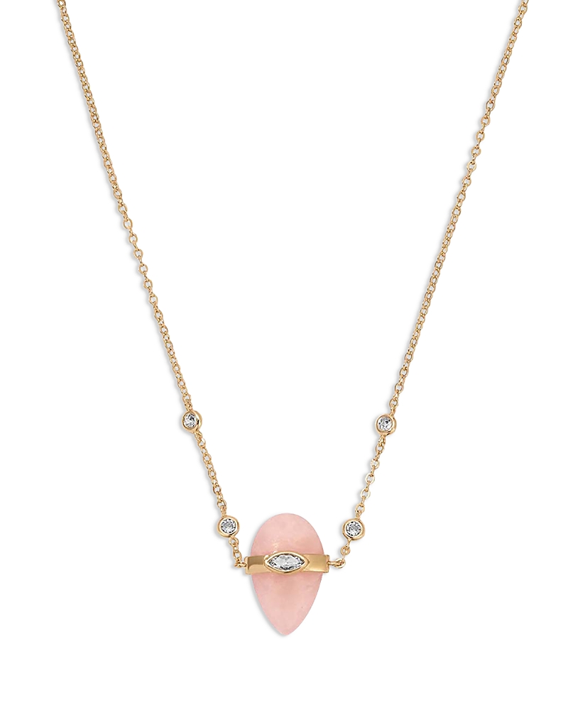 Ettika Solstice Pave & Stone Pendant Necklace, 14-17 · OS