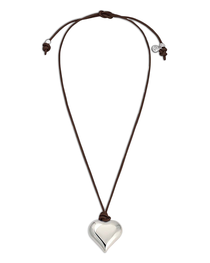Ettika Heart Adjustable Cord Pendant Necklace, 20
