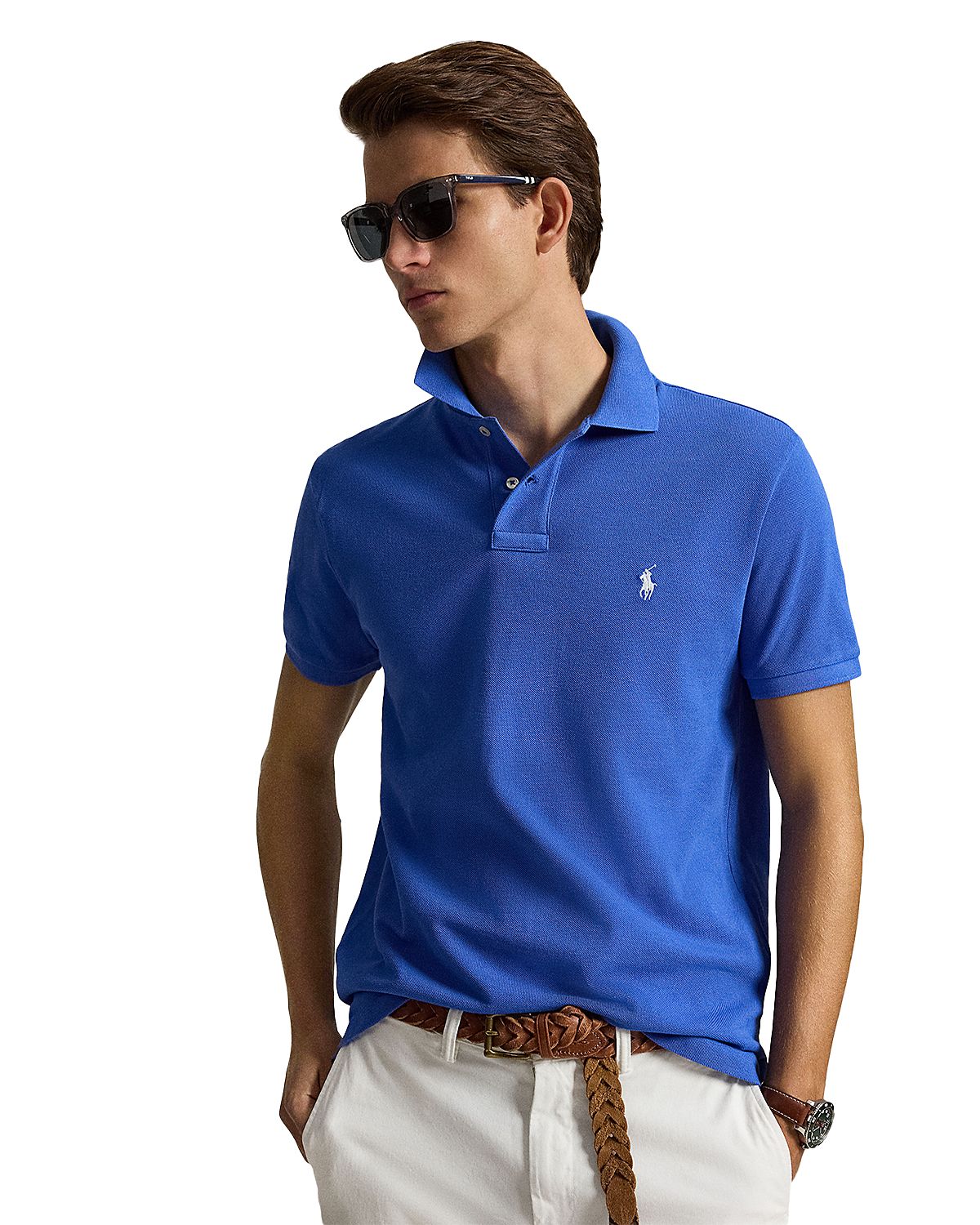 Polo Ralph Lauren Custom Slim Fit Mesh Polo Shirt