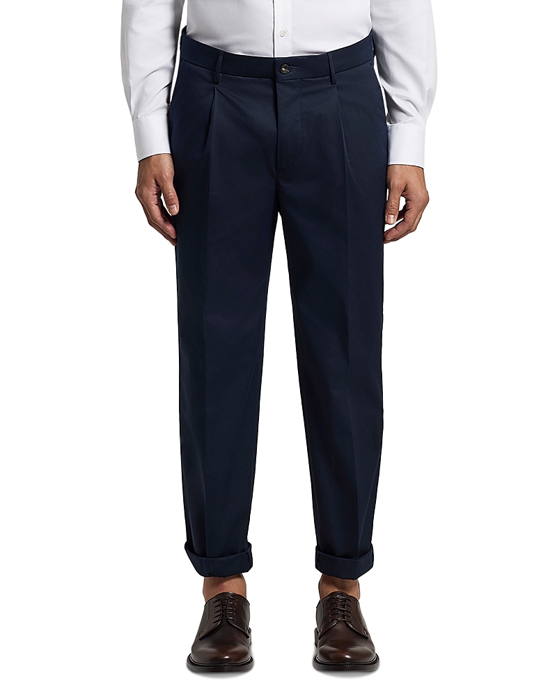 Peserico Leisure Fit Pleated Tailored Trousers