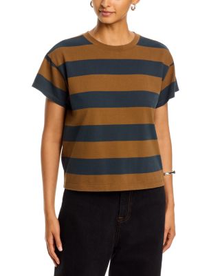 Kelly Stripe Boxy Jersey Tee - Exclusive 