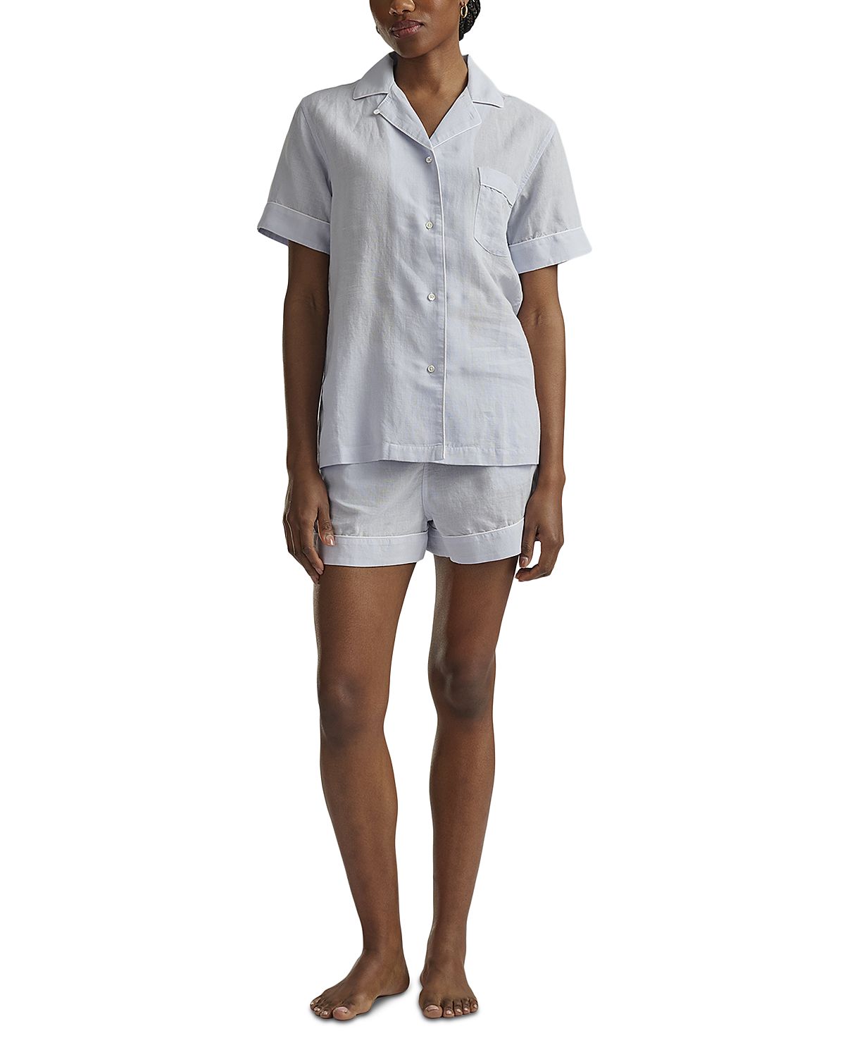 Polo Ralph Lauren Linen & Cotton Short Sleeve Pajama Set