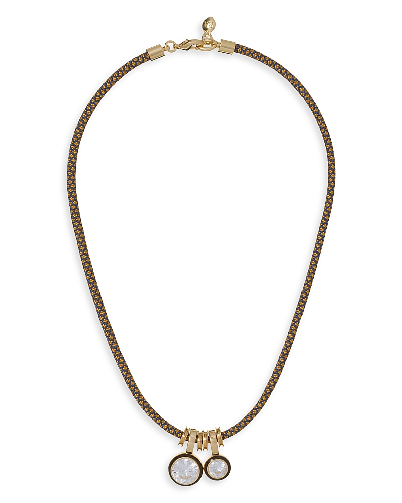 Roxanne Assoulin The Cubic Double Drop Cord Necklace, 15
