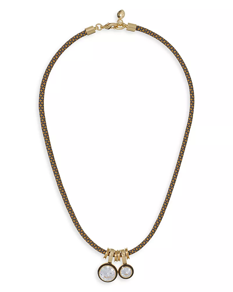 Roxanne Assoulin The Cubic Double Drop Cord Necklace, 15