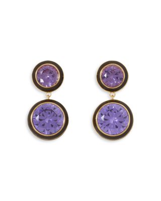 The Cubic Double Drop Earrings