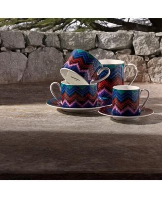  Starlight Tea Cup & Saucer, Set of 2