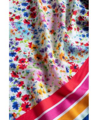  Melanie Border Print Pareo Cover-Up