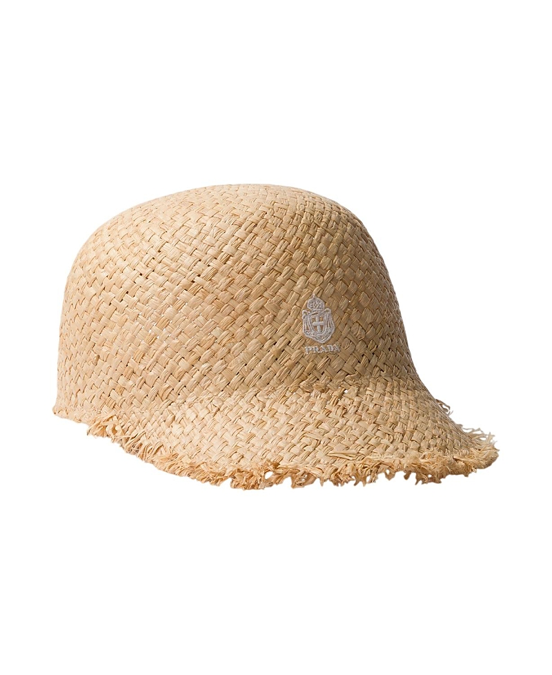 Prada Raffia Baseball Cap