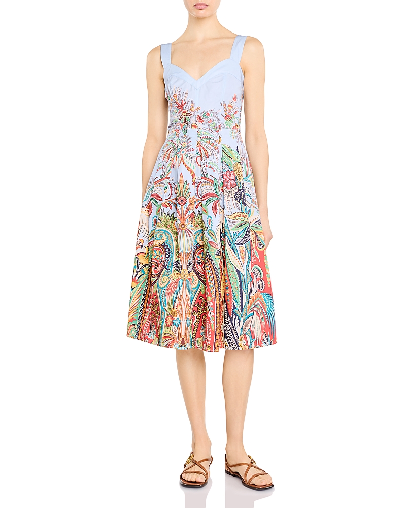 Etro Printed Midi Apron Dress