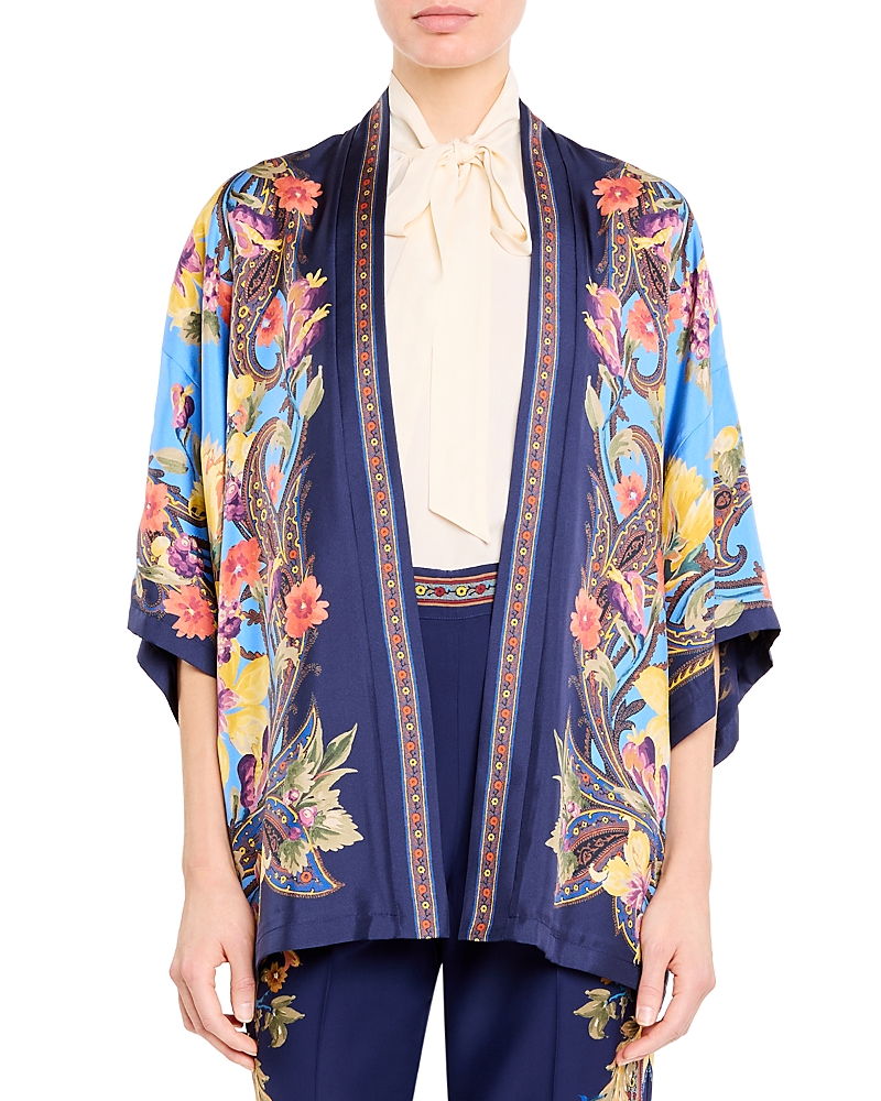 Etro Kesa Floral Open Front Jacket