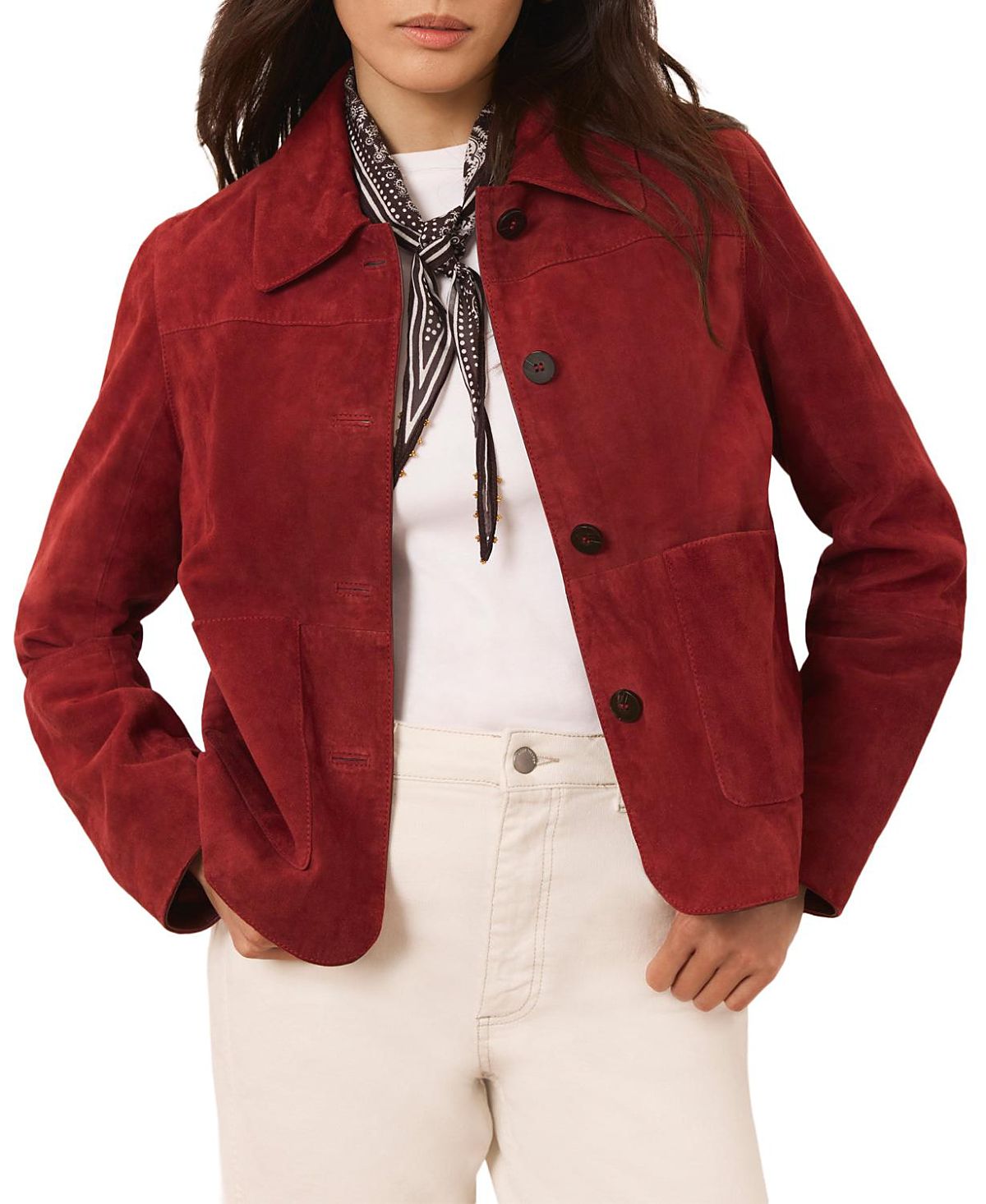 Mint Velvet Women's The Essential Suede Jacket
