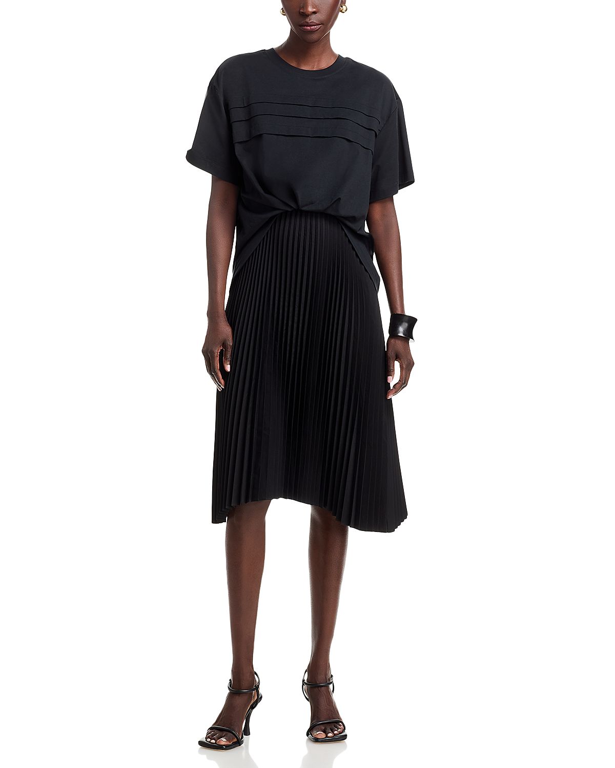 3.1 Phillip Lim French Tuck T Shirt Combo Dress