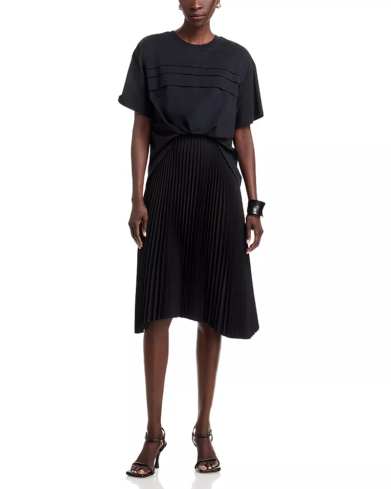 3.1 Phillip Lim French Tuck T Shirt Combo Dress