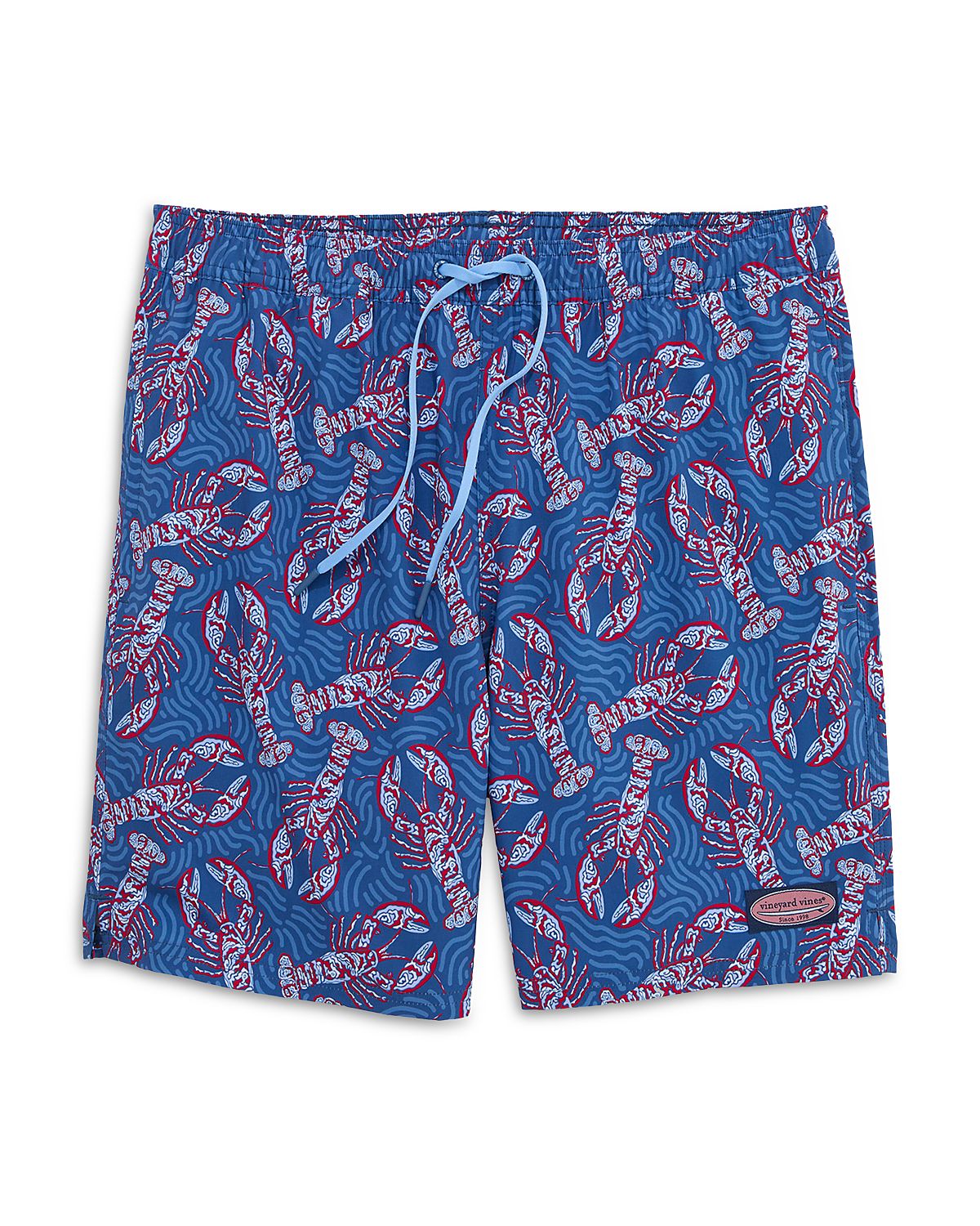 Vineyard Vines Chappy Lobster Print Regular Fit 7 Swim Trunks