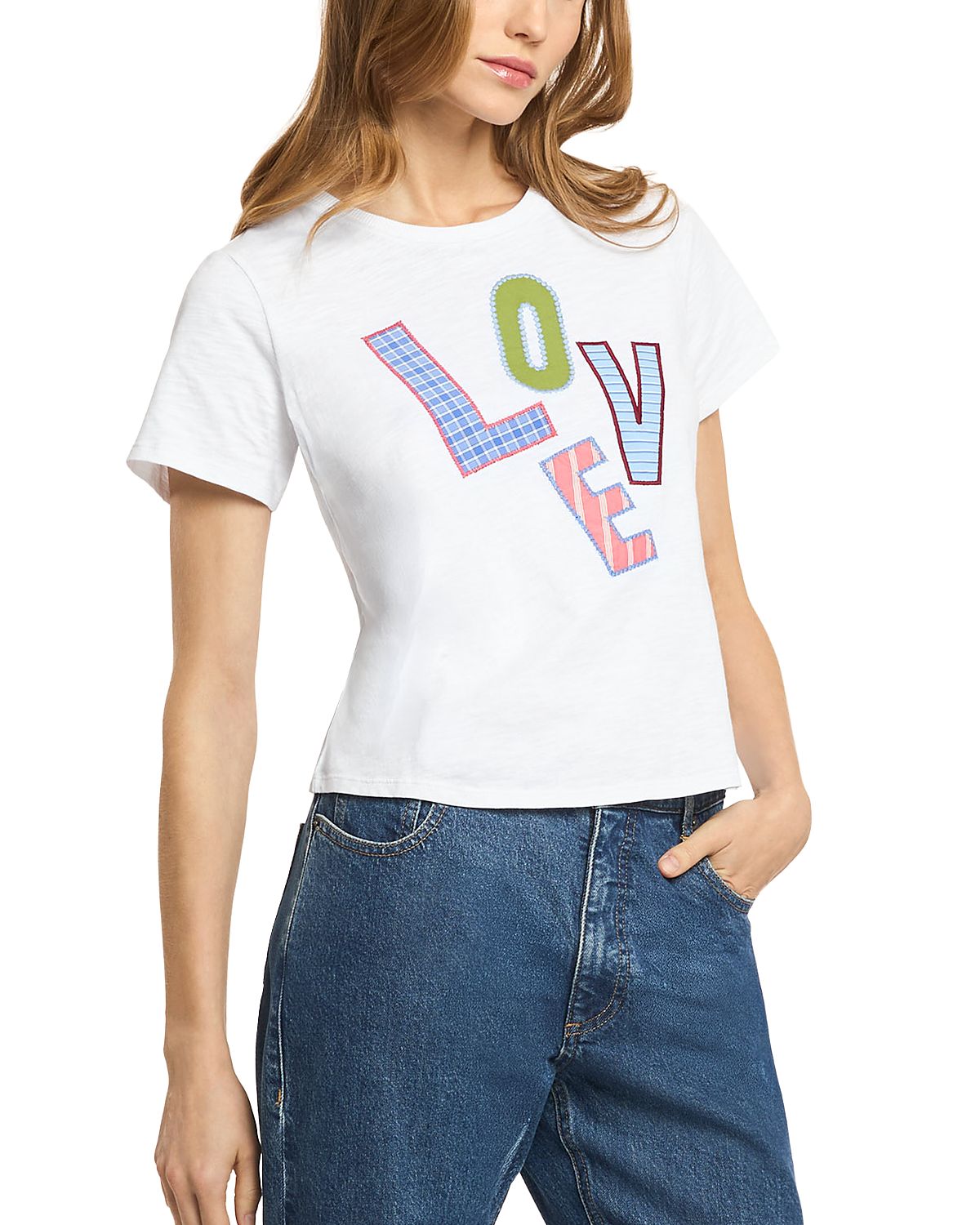 Cinq a Sept Love Collage Patch T Shirt