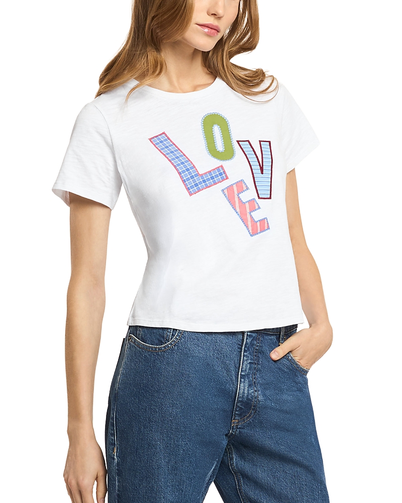 Cinq a Sept Love Collage Patch T Shirt