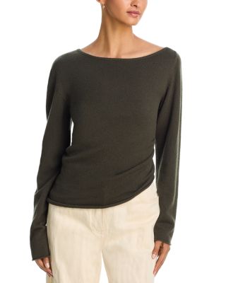Draped Asymmetric Wool Top