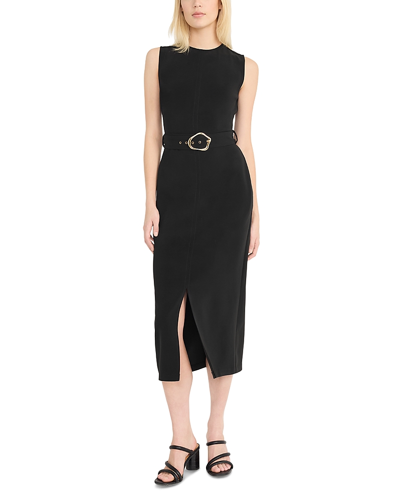 Luxely Sleeveless Belted Dress