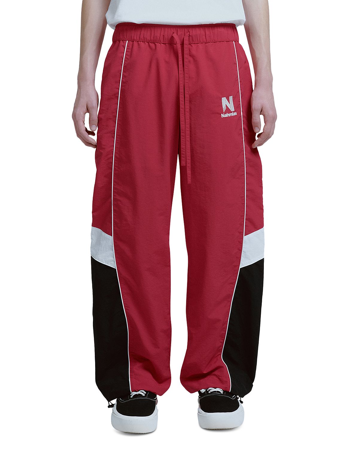 Nahmias Baggy Fit Colorblocked Warm Up Track Pants