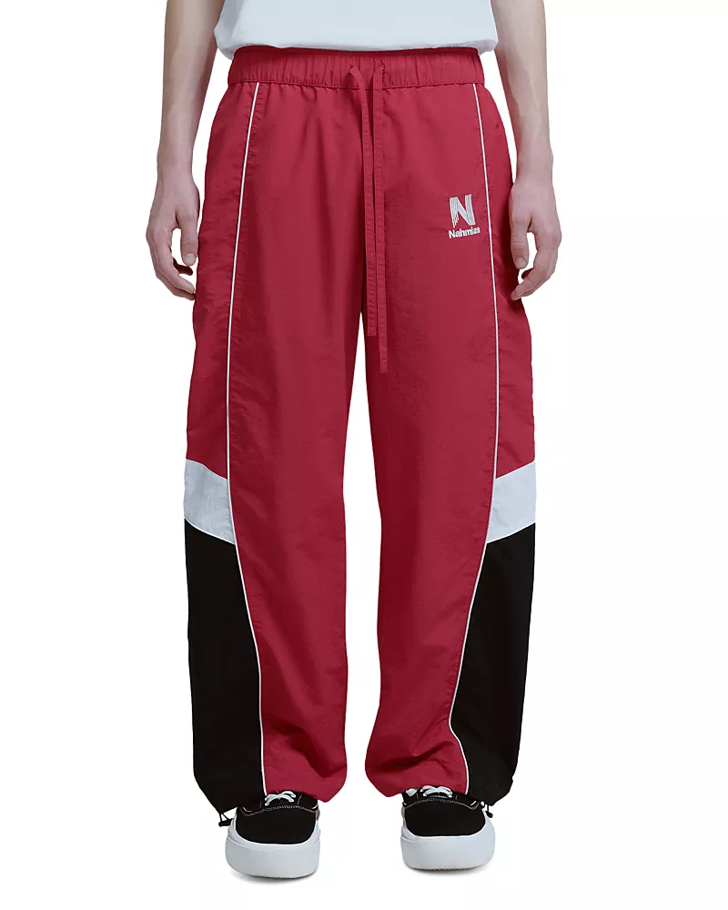Nahmias Baggy Fit Colorblocked Warm Up Track Pants