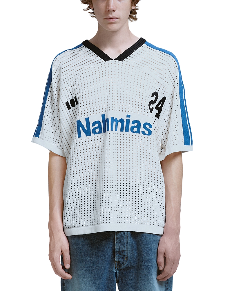 Nahmias Cotton Knit Logo Soccer Jersey