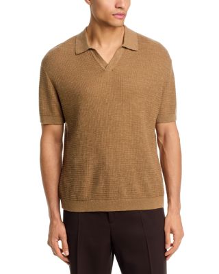 Theory Brenan Polo in Neo Pacific Linen