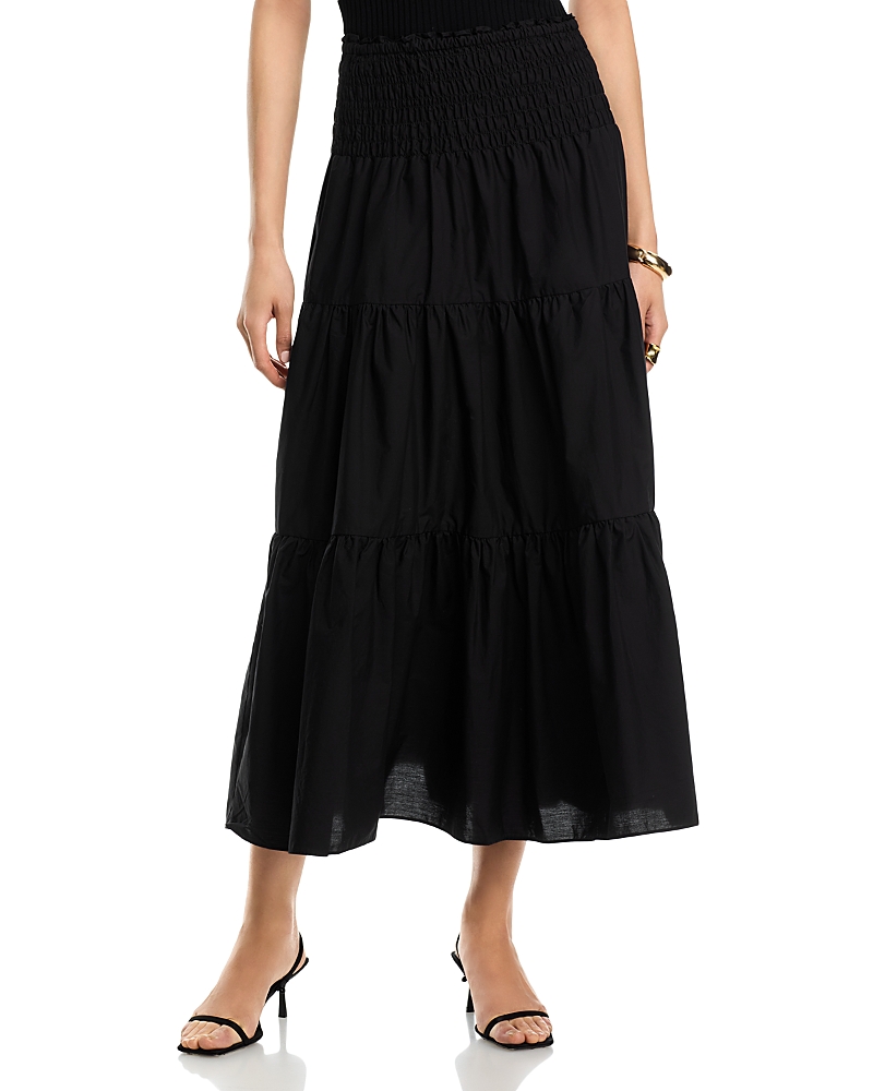 Michael Kors Poplin Smocked Maxi Skirt