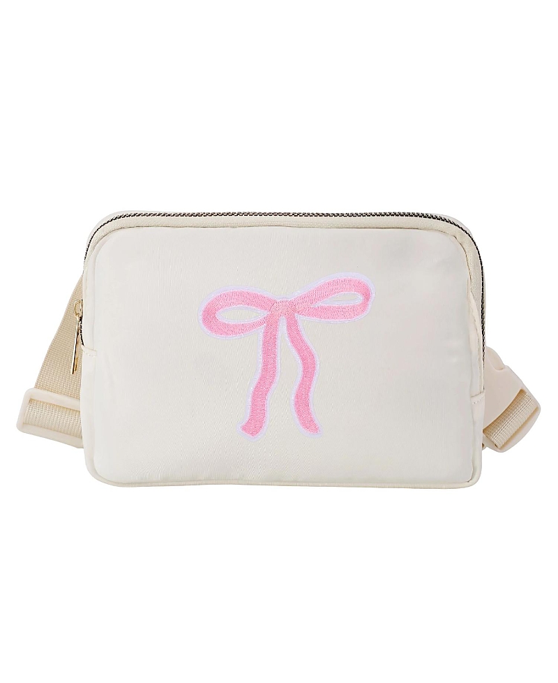 Sweet Wink Girls' Coquette Bow Patch Belt Bag - Little Kid, Big Kid