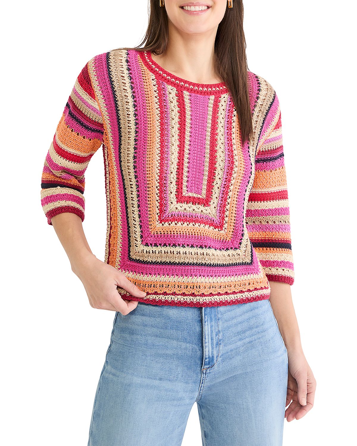 Nic+Zoe Pastiche Mix Sweater