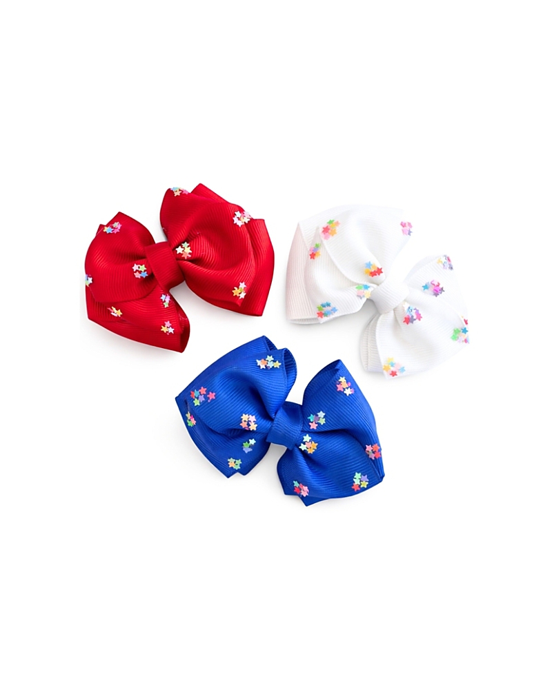 Bits & Bows Girls' Firecracker Summer Hair Bow Set - Little Kid, Big Kid