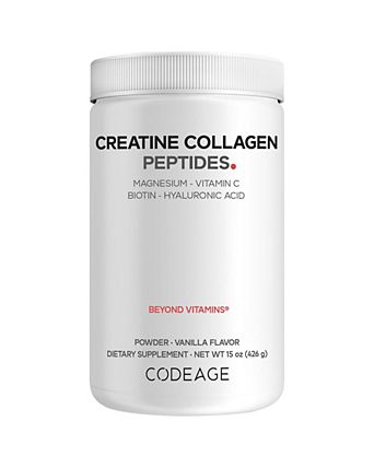 Creatine Collagen Peptides, Biotin, Magnesium, Hyaluronic Acid, Vit C, Vanilla Flavor
