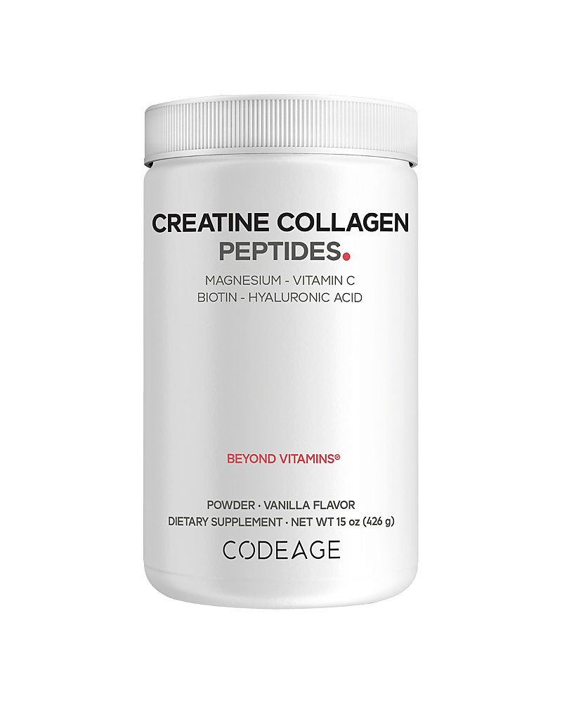 Codeage Creatine Collagen Peptides Vanilla Powder Supplement