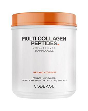 Multi Collagen Protein Powder Peptides, Hydrolyzed, 2-Month Supply, Collagen I, II, III, V, X