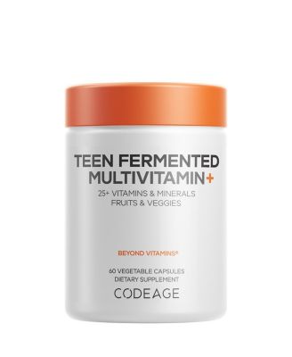  Daily Teen Multivitamin, 25+ Organic Whole Foods, Probiotics & Enzymes for Teenagers, Vegan
