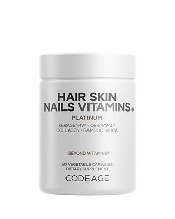 Hair Skin Nails Vitamins Platinum, Keratin, Dermaval, Biotin, Collagen, Vitamin C, HA
