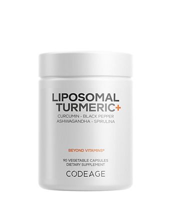 Liposomal Turmeric Supplement, Organic Full Spectrum Turmeric, Fermented Botanicals