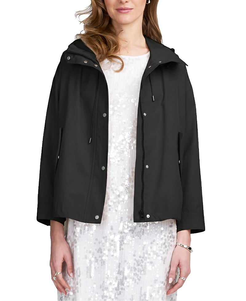 Elle Collection Hooded Cropped Parka Jacket