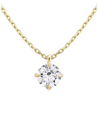  Solitaire Pendant in 14K Gold, 1.5ctw Round Brilliant Lab Grown Diamond