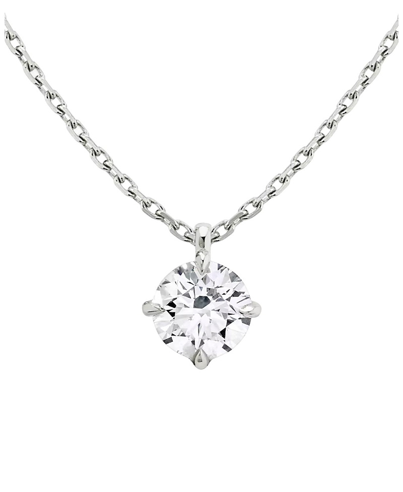 Vrai Solitaire Pendant in 14K Gold, 1.5ctw Round Brilliant Lab Grown Diamond