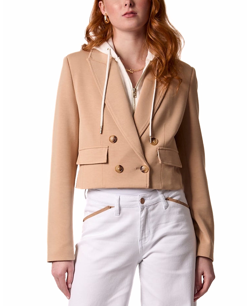 Blue Revival Chloe Cropped Hooded Blazer