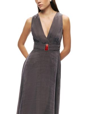 mens dark grey dress shirt Charcoal Ditsy Floral Three Tiered Dress · Filly Flair main image 0